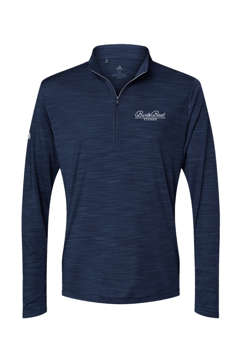 BB Studios Adidas® Men's Lightweight Mélange Quarter-Zip Pullover