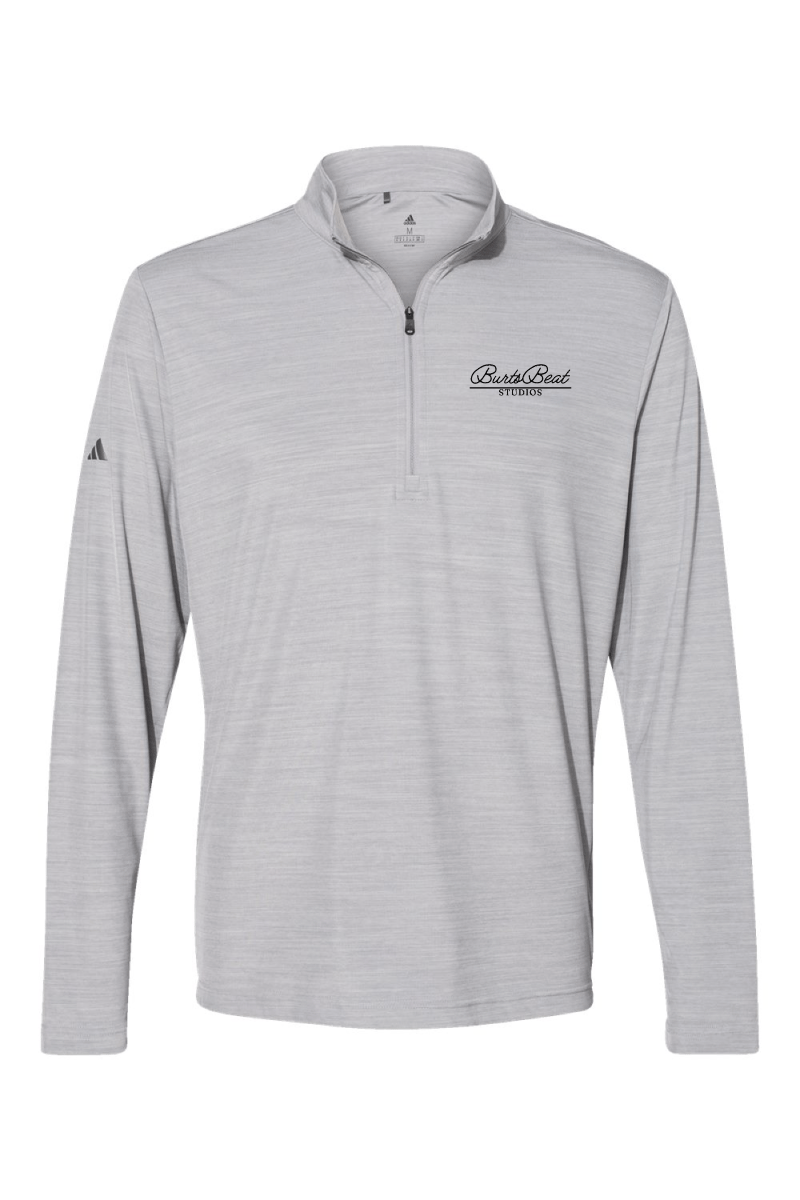 BB Studios Adidas® Men's Lightweight Mélange Quarter-Zip Pullover