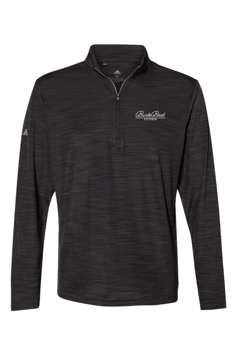 BB Studios Adidas® Men's Lightweight Mélange Quarter-Zip Pullover