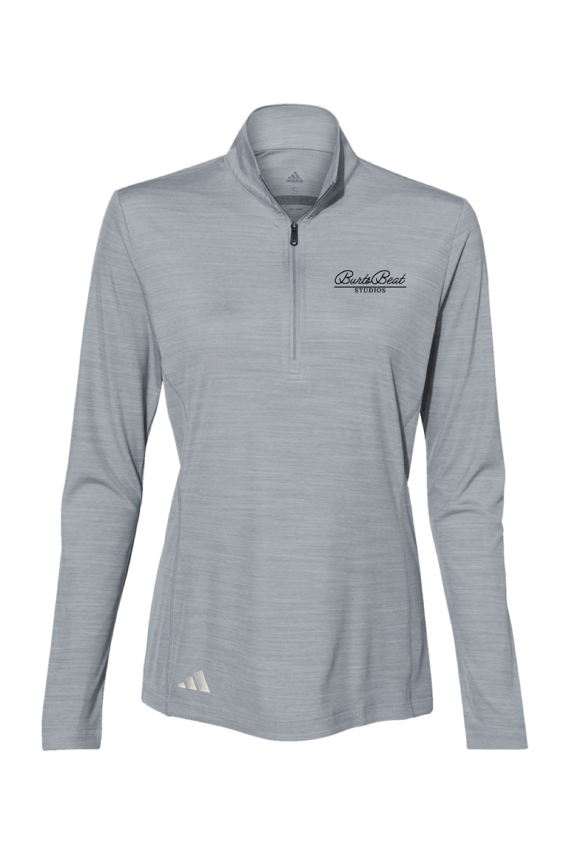BB Studios Adidas® Women's Lightweight Mélange Quarter-Zip Pullover