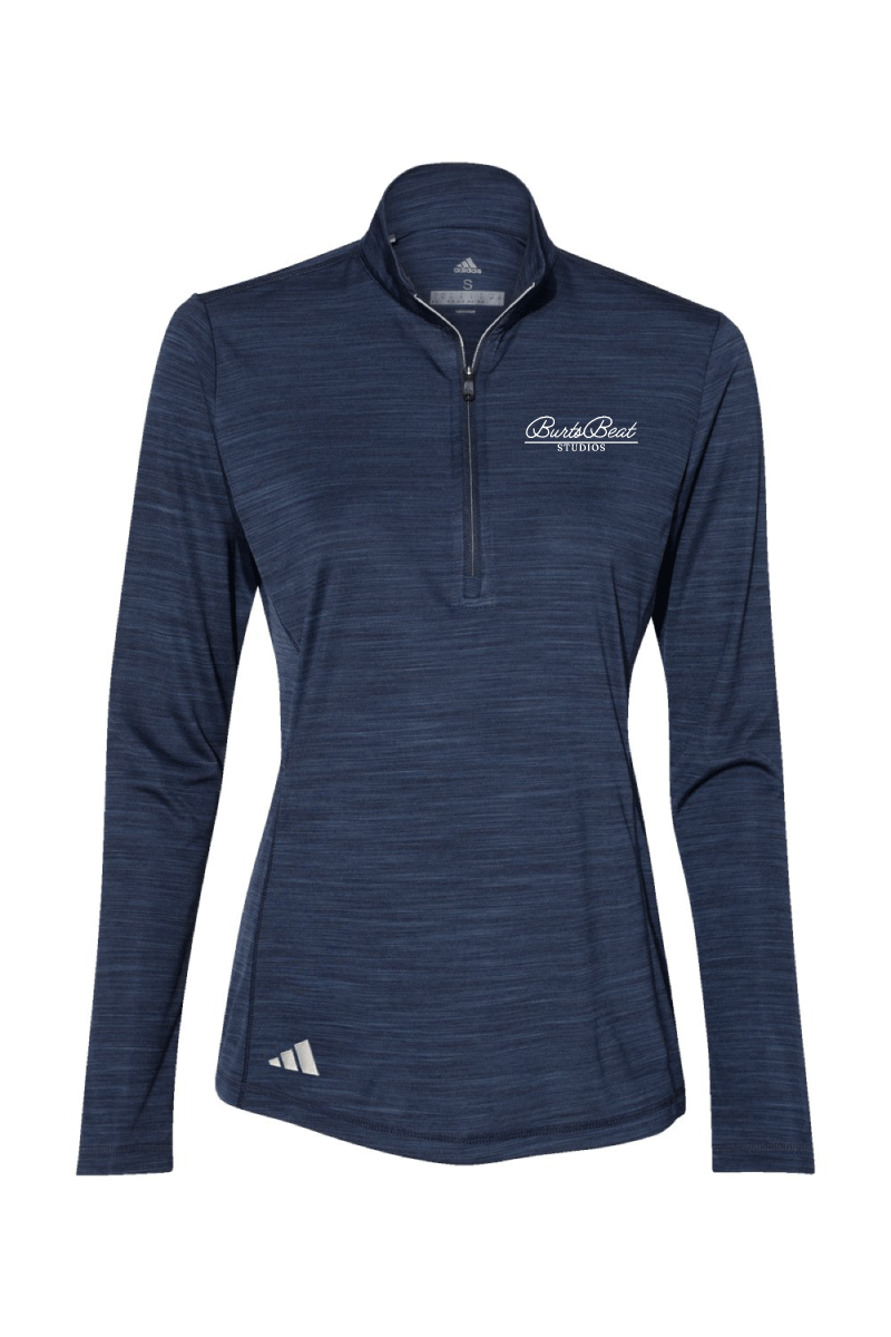 BB Studios Adidas® Women's Lightweight Mélange Quarter-Zip Pullover