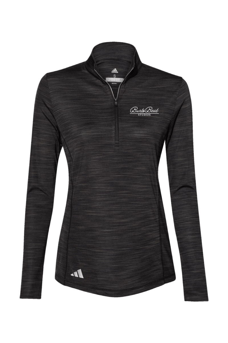 BB Studios Adidas® Women's Lightweight Mélange Quarter-Zip Pullover